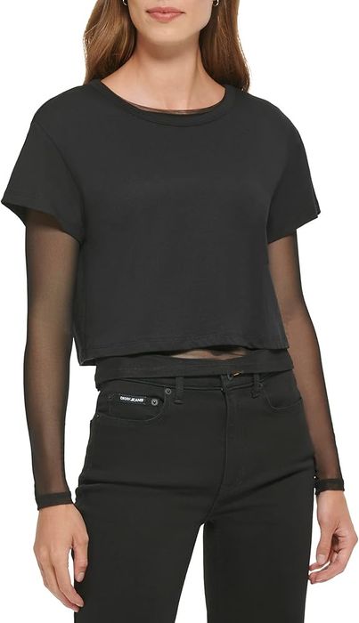 Лонгслив DKNY с укороченной футболкой