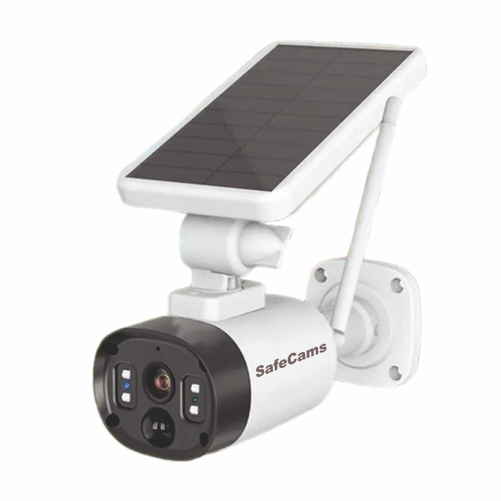 Camera de supraveghere 4MP FULL HD, Exterior, Panou Solar, SafeCams