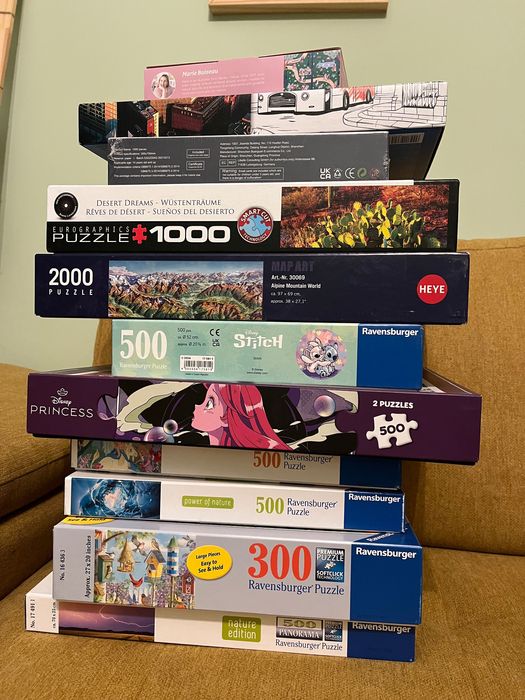 Пъзели без липси 300, 500, 1000, 2000ч