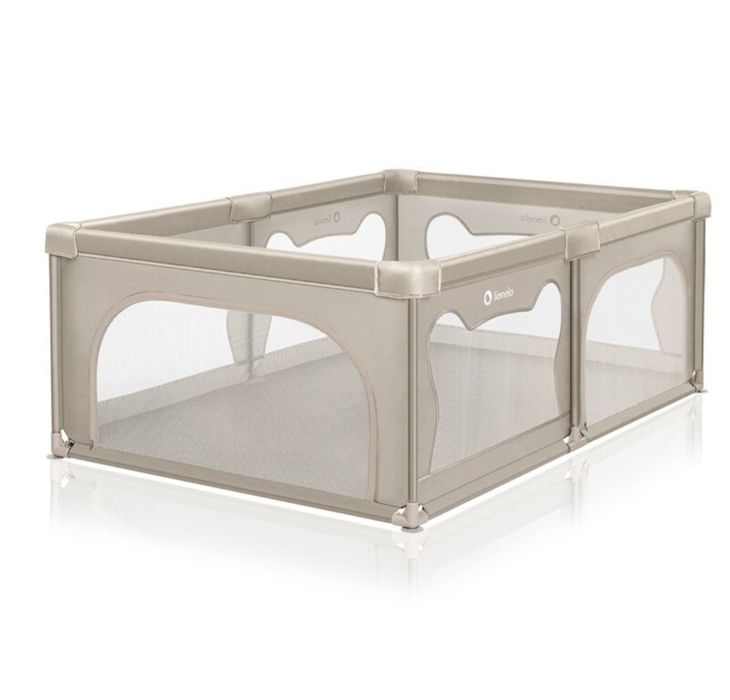 Tarc de joaca pentru copii - Lionelo Willow 127 x 187 cm, culoare Bej