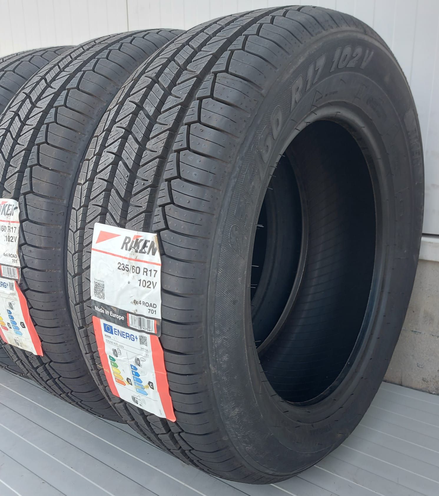 235/60 R17, 102V, RIKEN ( by Michelin), R701, Anvelope vara M+S