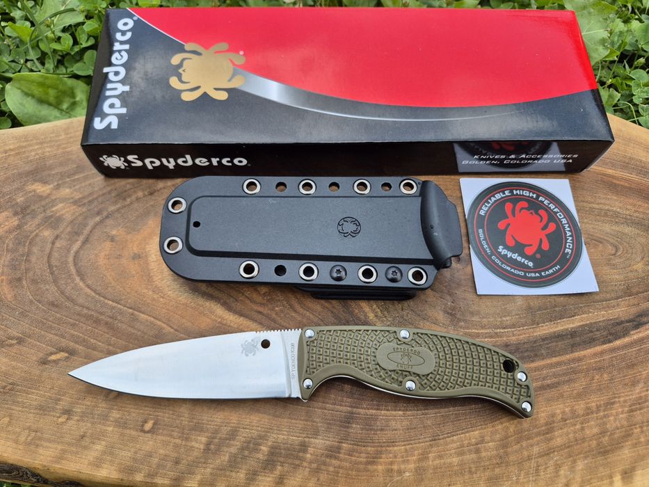 Тактически нож Spyderco Enuff FB31,фиксирана фултанг острие,два цвята
