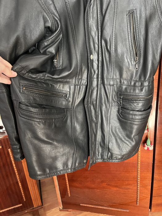 Geaca piele barbati, model vintage