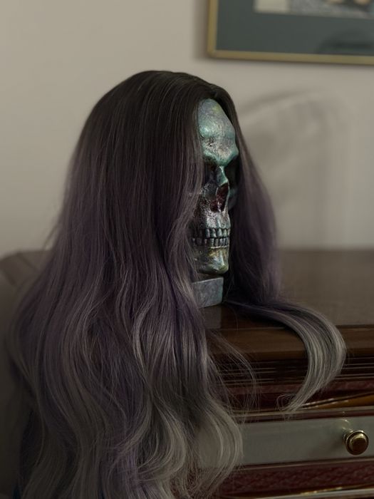 Новый парик омбре: черный, переход в лавандовый, эффектный образ