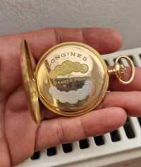 Longines ceas buzunar vintage aur 14k piesa de colectie impecabila
