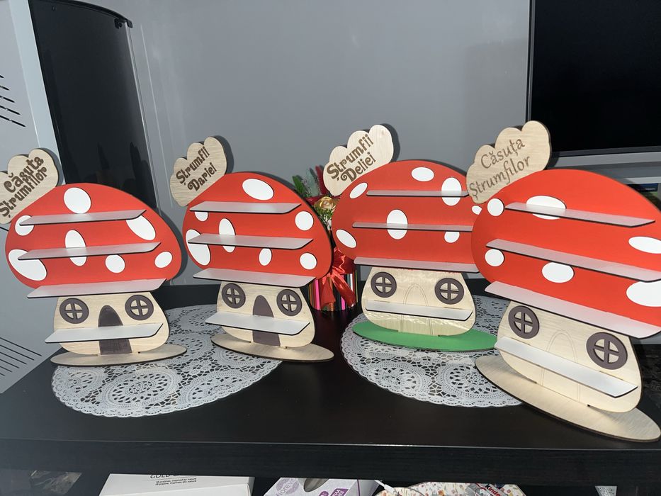 Casuțe strumfi colectia Kaufland