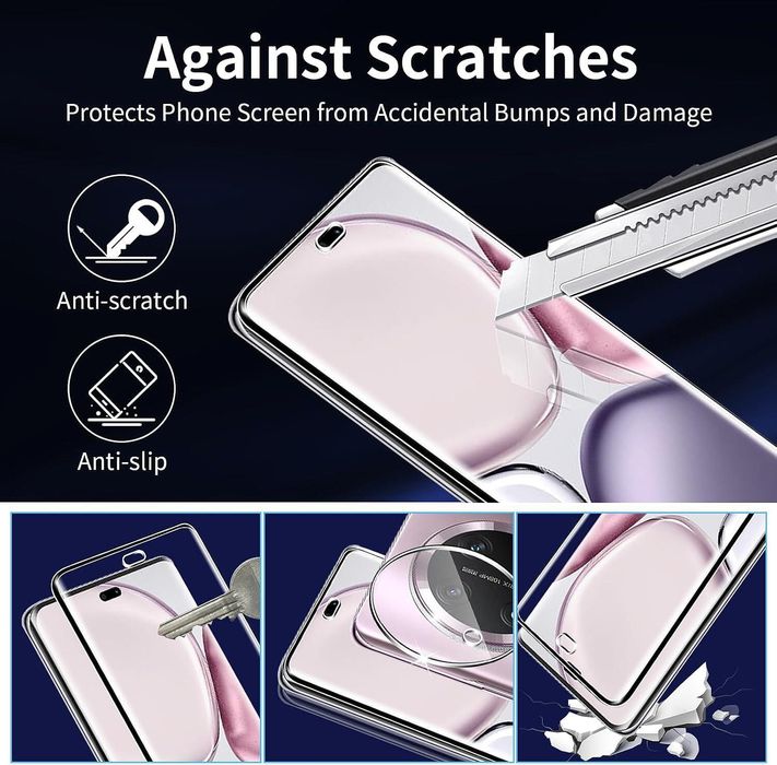 5D Извит Стъклен Протектор за Дисплей за Honor Magic7 Lite / Magic6