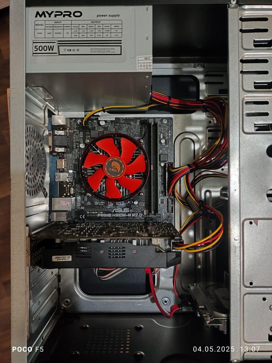 Бюджетный игровой компьютер (кейс) DDR4,HDD1tb,Video3gb