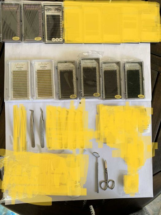 Принадлежности и консумативи за миглопластика,пинсети,мигли