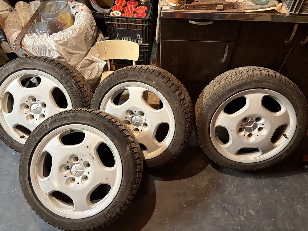 Джанти за мерцедес 17 оригинилни 5x112 66,6 централен отвор