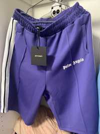 Pantaloni scurti Palm Angels masura XL mov, noi cu eticheta