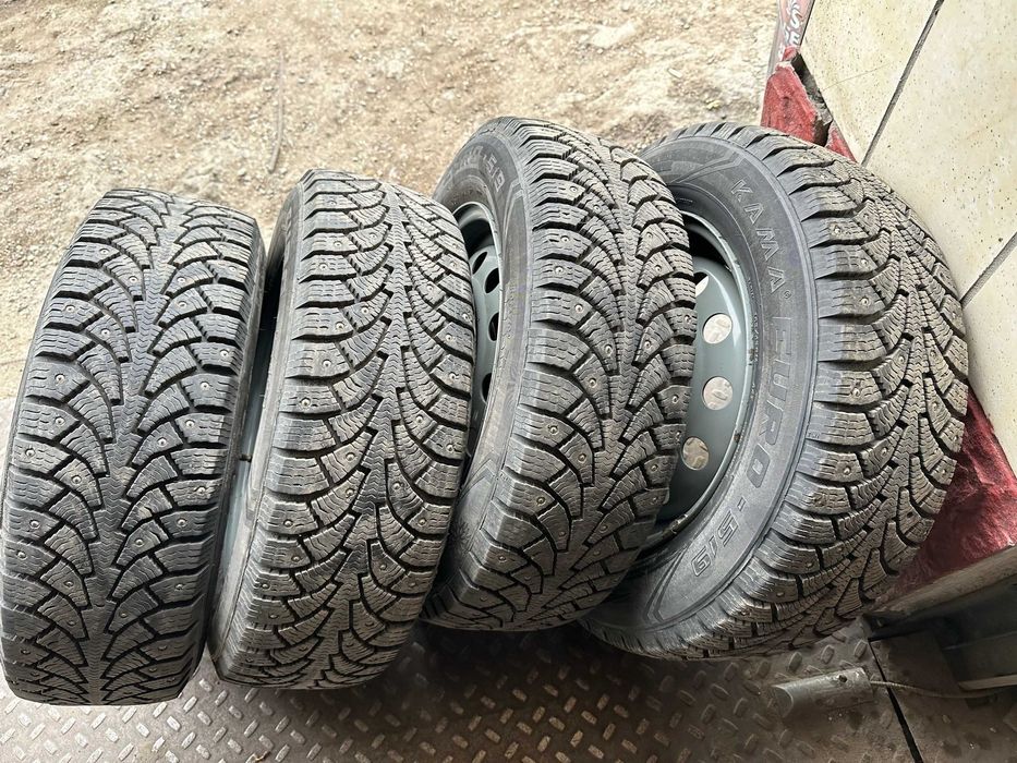 Диски R14 (4*98) с зимней резиной KAMA EURO 185/60R14