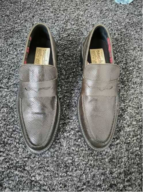 Scotch&Soda PREMIUM Leather loafers snake effect 44