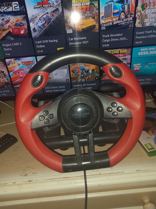 Volan gaming compatibil cu Xbox 360 ps4