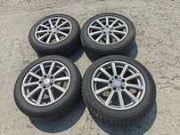 Jantele aliaj Pe 16 ,5x110,7j,cu anvelope de iarna 205/55/16 dot 2017