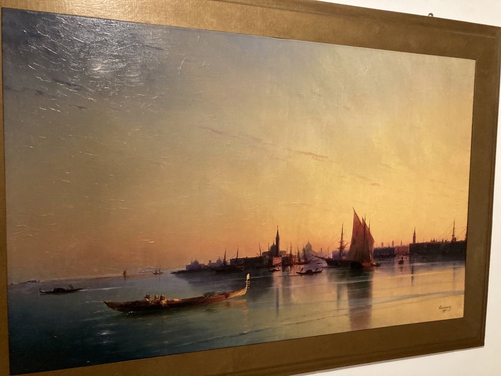 Картина Репродукция на Айвазовски размери с рамката 132см/90см