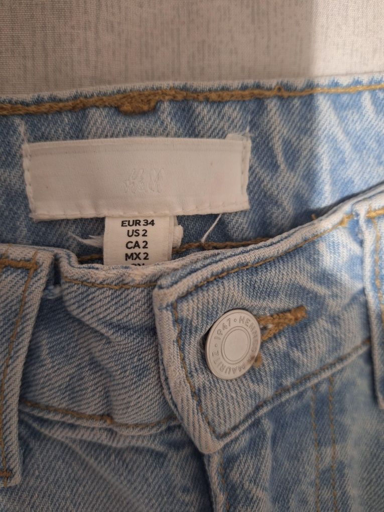 Дънки H&M Mom fit