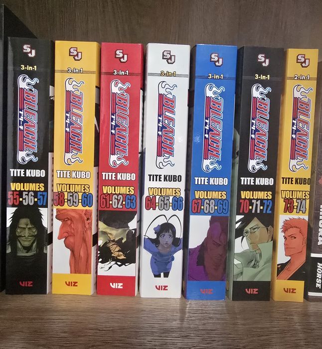 Manga bleach, berserk, death note, attack on titan