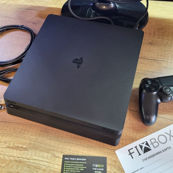 Playstation 4 Slim 500gb с гаранция 6 медеца PS4 Roblox Fortnite