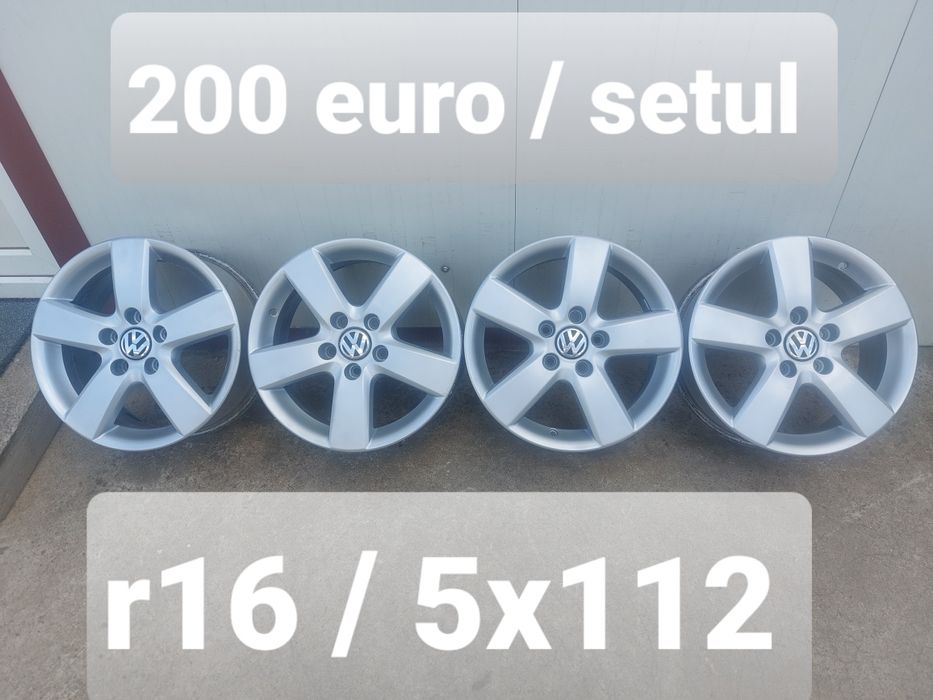 Jante aluminiu r16 / Vw Audi Skoda Seat / 5x112