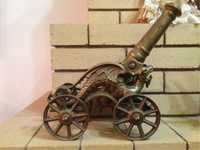 Антикварная каминная большая пушка ДРАКОН, бронза,Англия,ручная работа