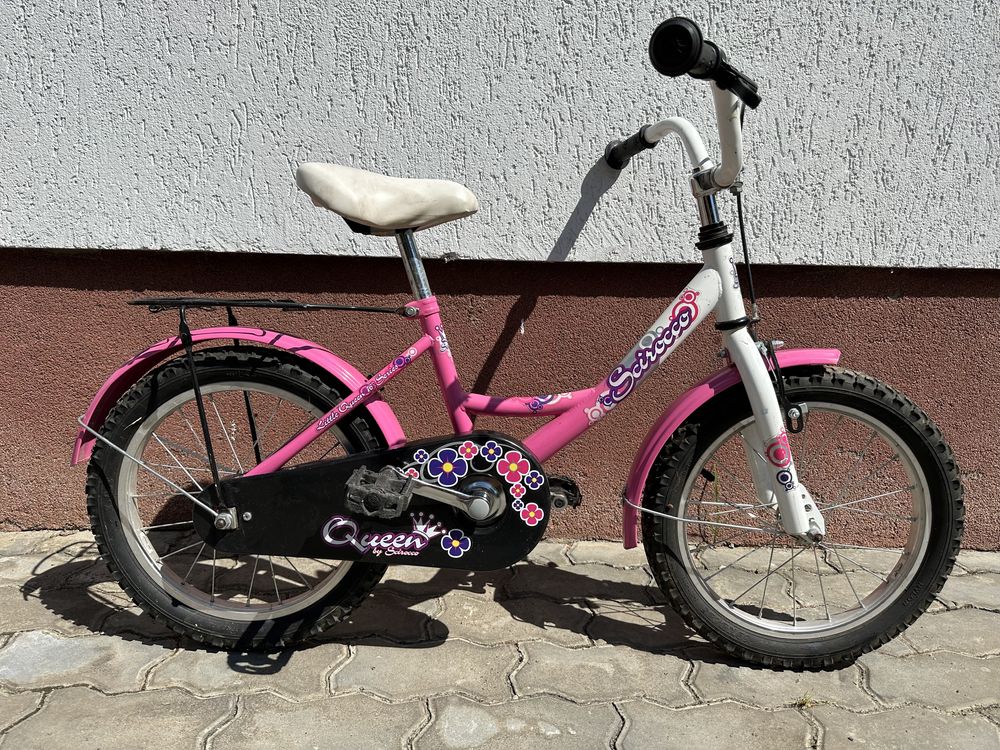 Bicicleta copii 16” cu portbagaj si aripi