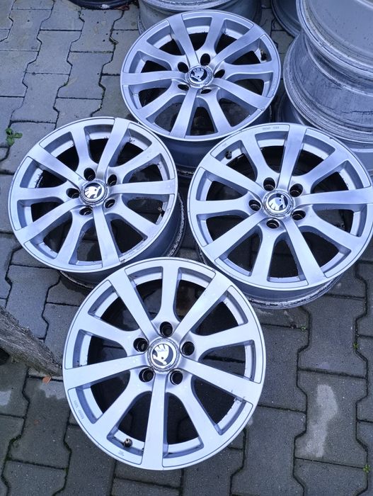 4 jante aliaj 5x112 R16 potrivesc pe Skoda Octavia 2 3 4 superb yeti