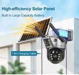 Camera IP Dubla LS VISION 4G 360 cu cartela SIM si Panou Solar 8W