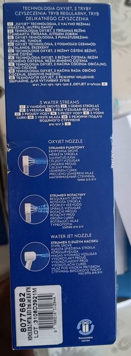 Irigator bucal ORAL-B Aquacare 4, 2 viteze, 2 capete, 150ml ca nou