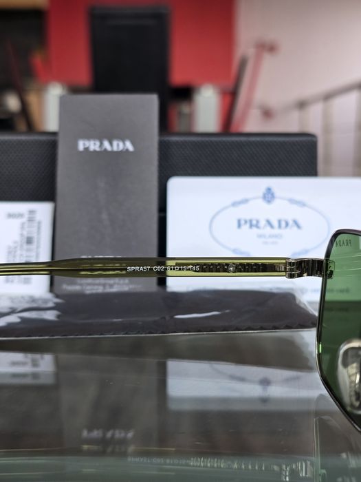 Слънчеви очила Prada SPR A57 silver green