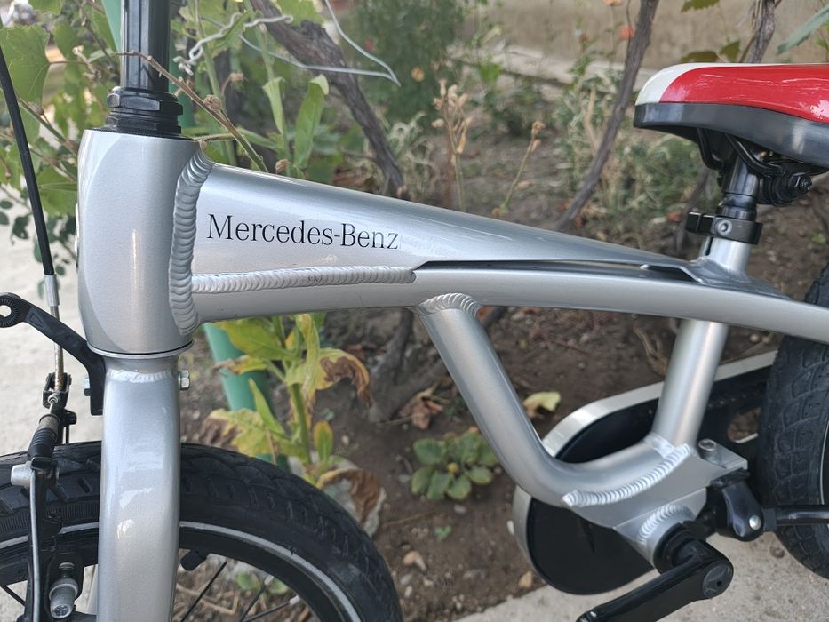 Bicicleta copii Mercedes Benz, 16 zoll, aluminiu, alb, 3 ani+