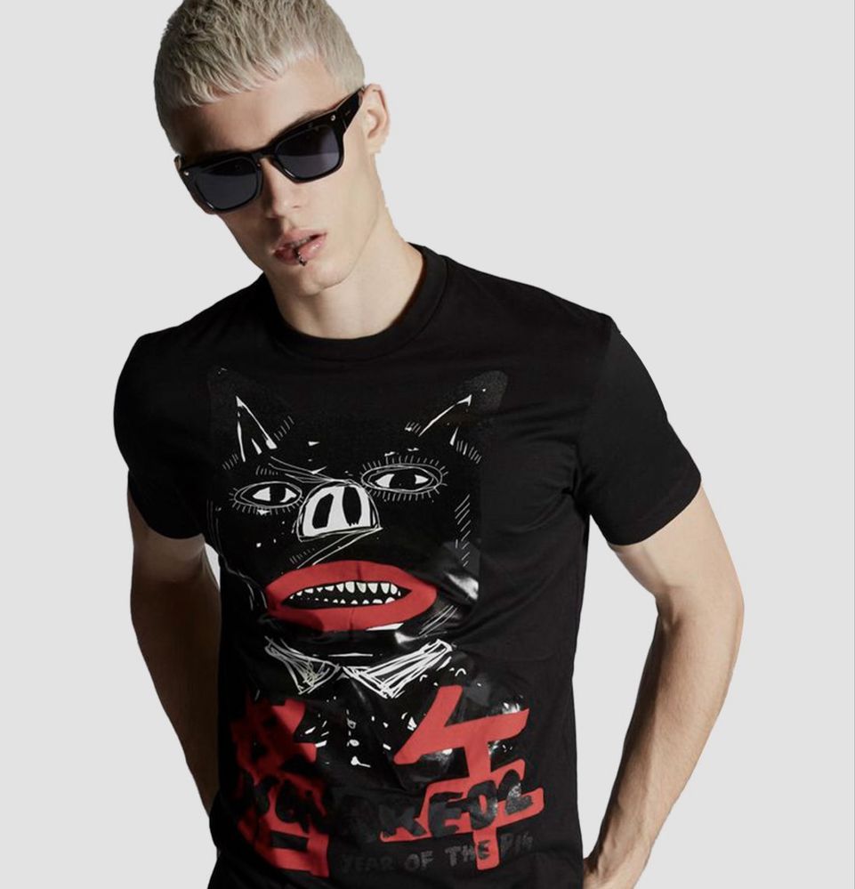 Dsquared2 "Year Of The Pig" Print T-Shirt