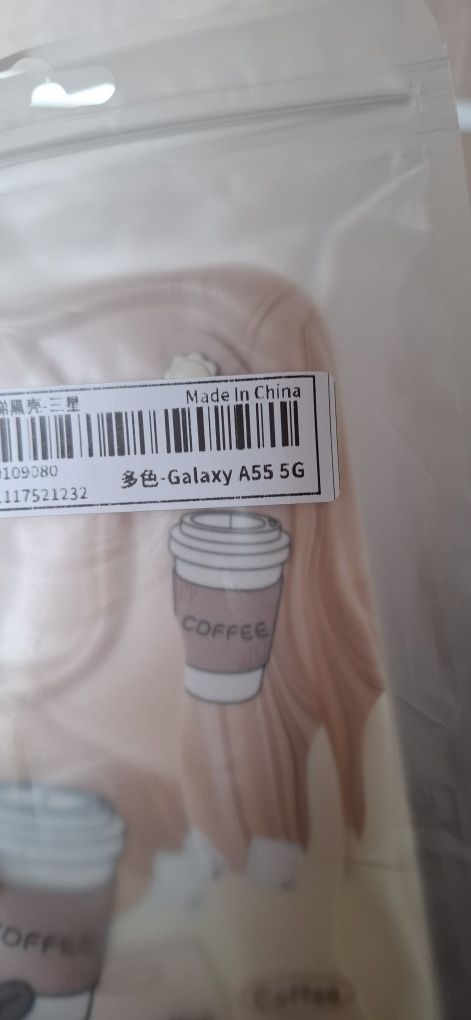 Husa Samsung Galaxy A55 5G - model "cafea" cu suport flexibil