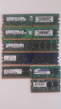 Memorie RAM laptop si desktop, DDR2 si DDR3 - 512MB, 1GB, 2GB,