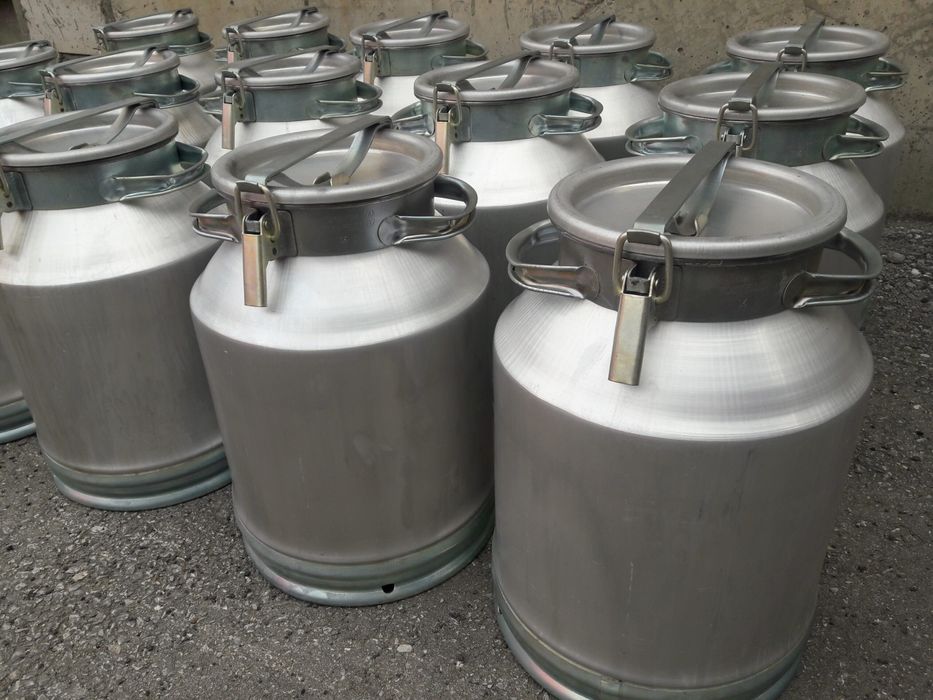 Фляга молочная алюминиевая, 40 Л и 20 Л, РОССИЯ