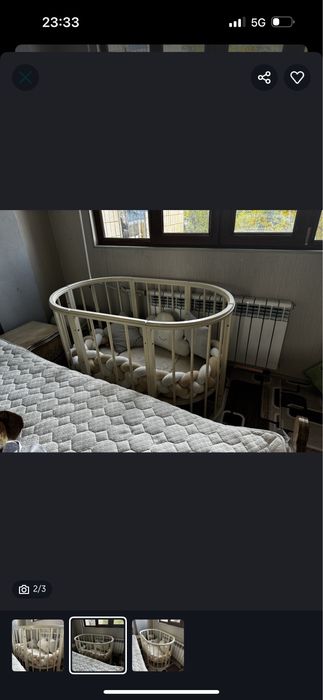 Продается детская кроватка трансформер, в отличном состоянии