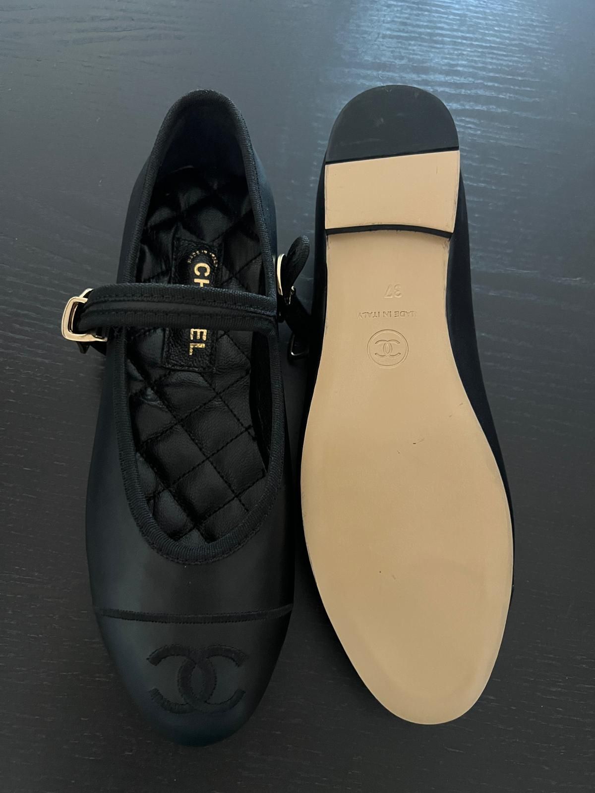 Balerini Chanel piele naturala