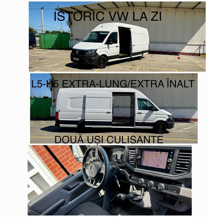 Volkswagen Crafter KM-REALI/Istoric/Extra Lung/2XUSI Culisante/Clima/Camera-Navi-Germania