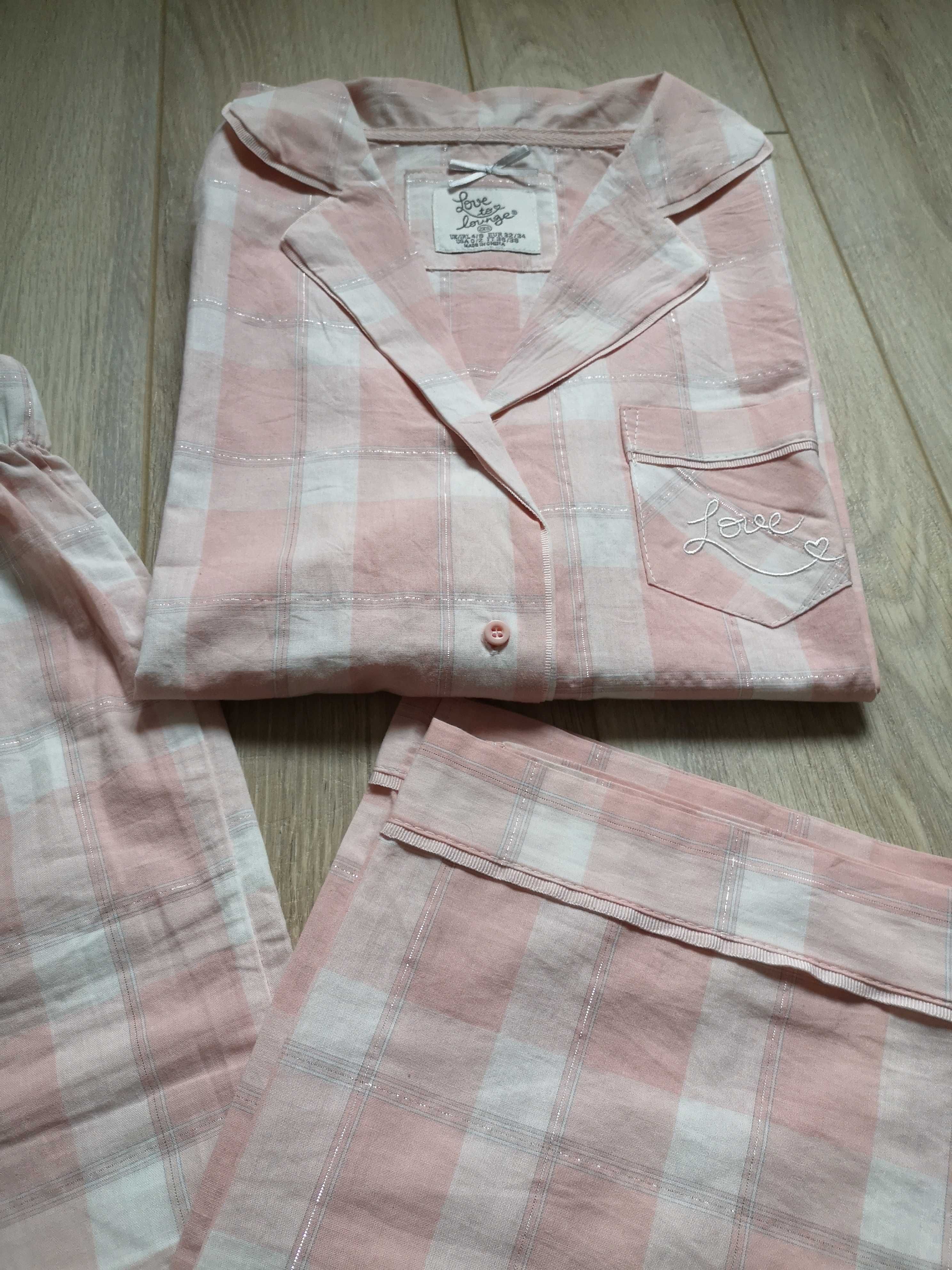 Нови памучни дамски пижами, с етикет - размери XS и XL