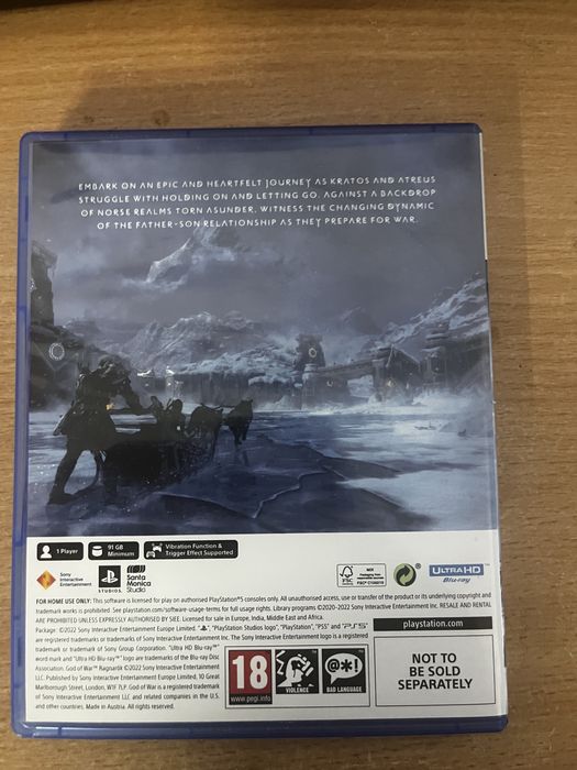 игра God of war Ragnorok za ps5