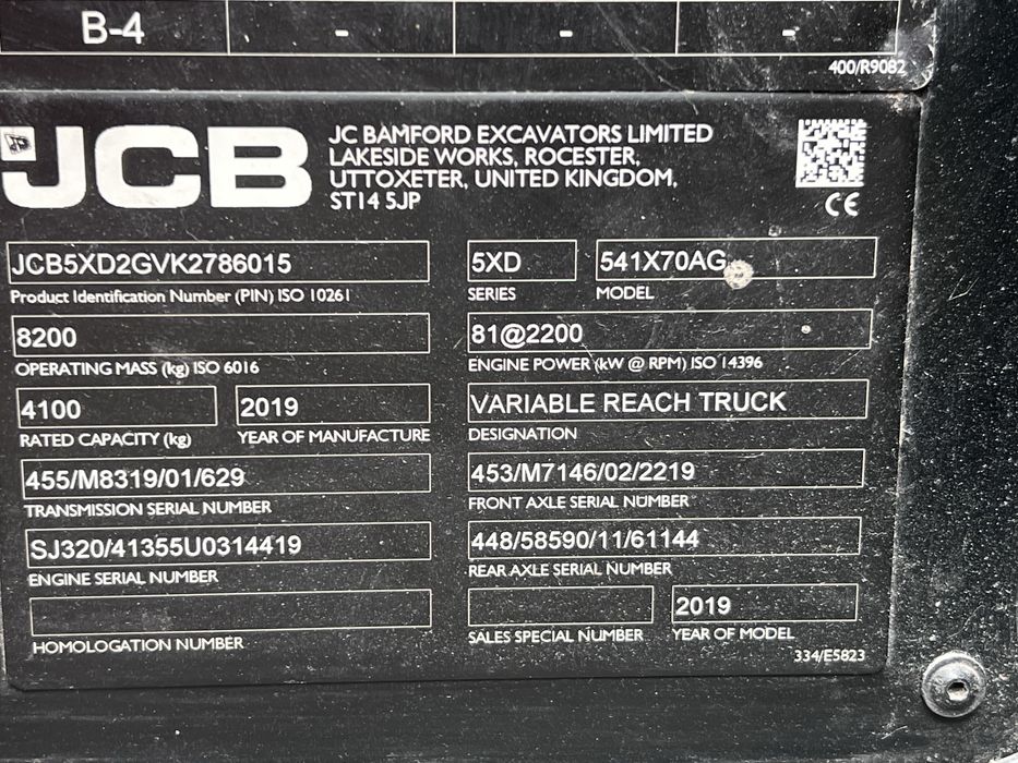 Incarcator frontal JCB AGRI 541-70