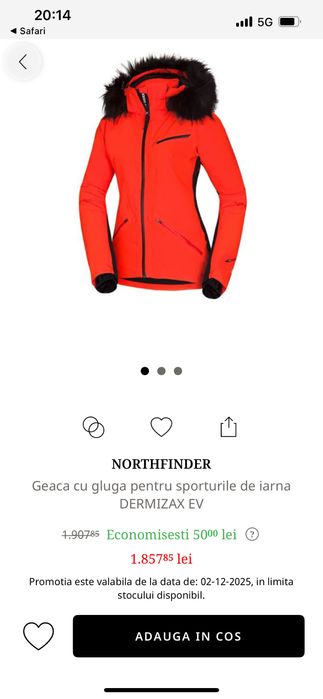 Vand Geaca Northfinder 20000 marimea S mic