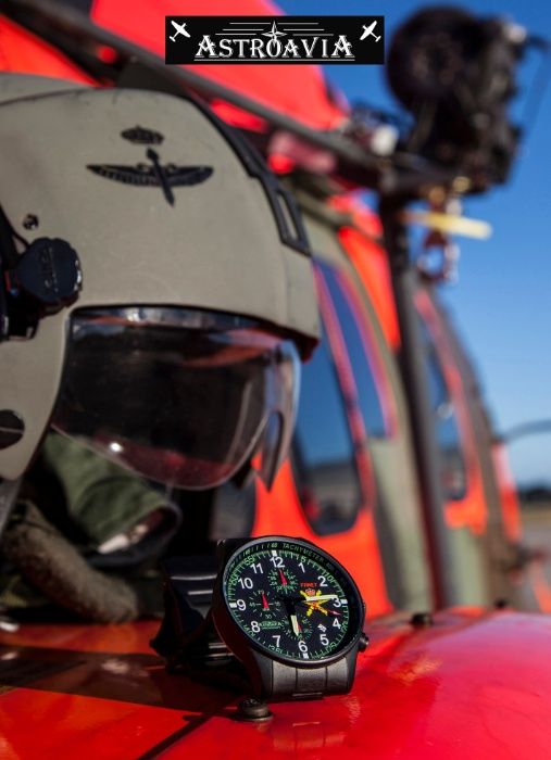 Ceas ASTROAVIA Barbat Aviator Pilot Militar Quart in Cutie Cadou 3ATM