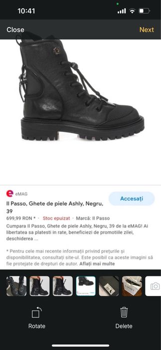 Bocanci piele il passo