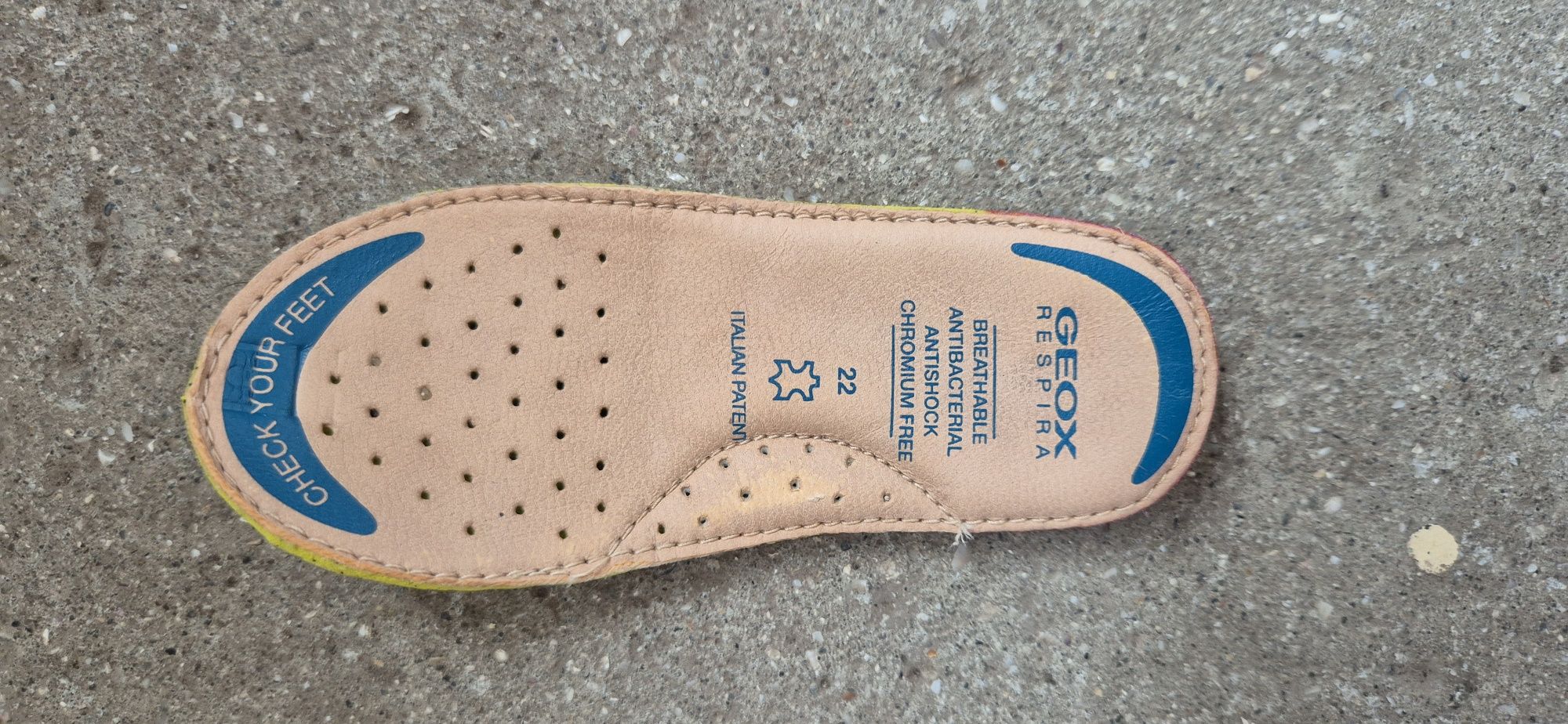 Geox -  Детски кецове Kiwi в синьо от деним и кожа 22 номер