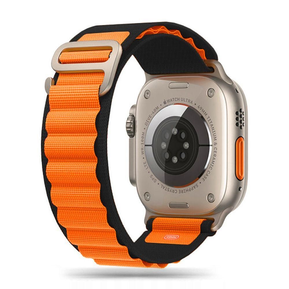 Каишка tech protect nylon pro за apple watch ultra/ ultra 2 orange/bla
