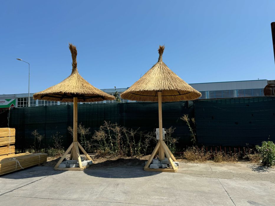 UMBRELE Stuf Plaja., Piscina Robuste cadru metalic sau lemn