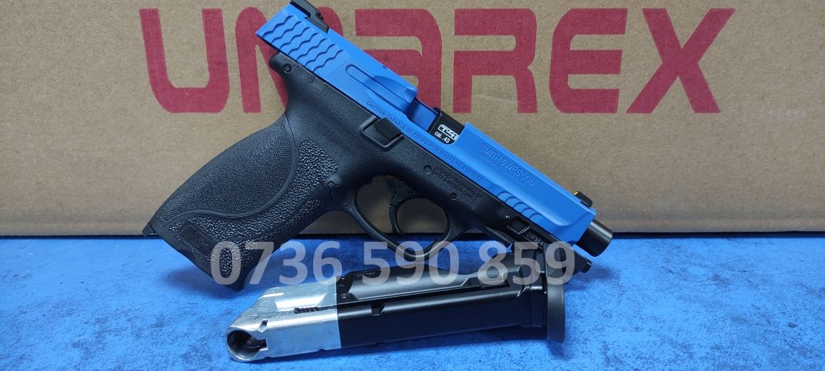 7.5j pistol bile cauciuc paintball CO2 cu recul S&W nu autoaparare