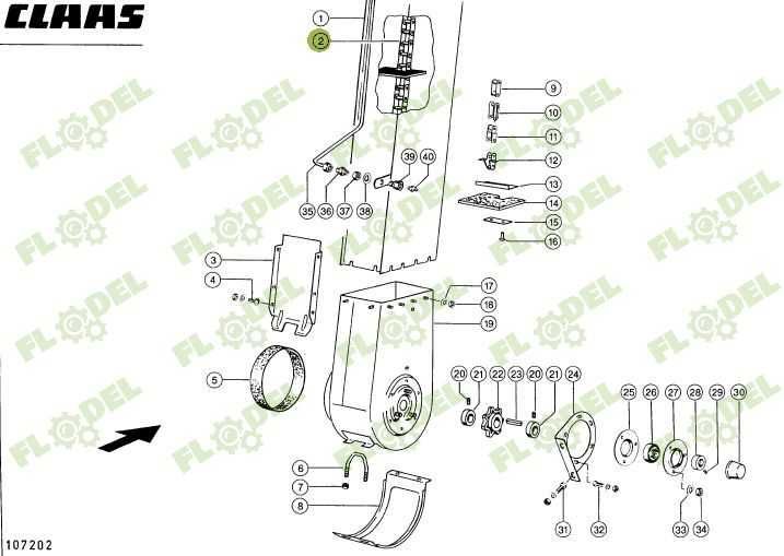 Lant cupe combina CLAAS 607906