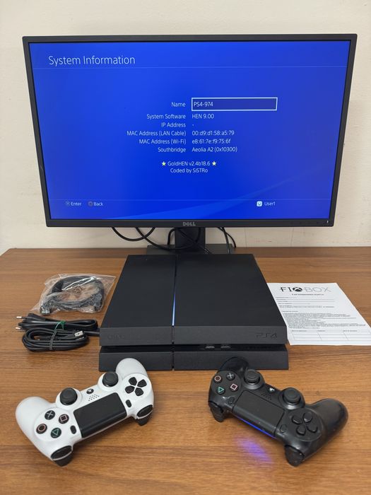 PS4 500gb с гаранция Fifa 26 minecraft Spiderman GTA Mario Playstation